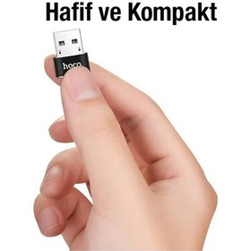 Resim Hoco Ua6 Erkek Usb To Dişi Type-c Dönüştürücü Çevirici Adaptör- 5775 