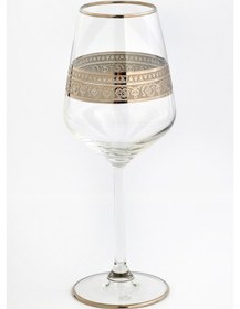 Resim Piyale Cam Şarap Kadehi 6'lı Set 