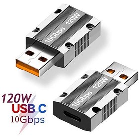 Resim Macbook iPad 120W 10Gbps Type-C to USB OTG Adaptör Çevirici 