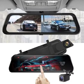 Resim Yeelock 10 Inch Dikiz Aynası Araç Kamerası Tam Ekran Dokunmatik Full Hd 1080P Ekranlı Geri Görüş Kamerası 