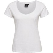 Resim Hummel ALMA T-SHIRT S/S TEE Beyaz Kadın T-Shirt 910953-9001 