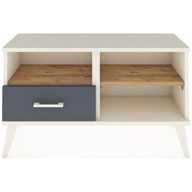 Resim Arges Şifonyer 2 Raflı Tek Çekmeceli 88x30x48 Aytaşı-çam/antrasit Çam/antrasit 