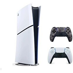 Resim Sony Playstation 5 Slim Dijital + 2. Kamuflaj Dualsense PS5 Kol (İthalatçı Garantili) 