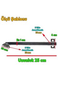 Resim Badem10 Kalkar Kapak Makası Dolap Çekmece Metal 25 Cm Sessiz Açma Kapama Amortisör Piston (1 Çift) 