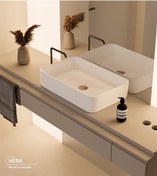 Resim TURKUAZ Turkuaz Cerastyle (HERA) Tezgah Üstü Çanak Lavabo B.deliksiz 60x38 