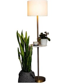 Resim Retain Modern Tepsili Ayaklı Lambader- Krem Gold 