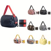 Resim 1 adet Yeniden Kullanılabilir Alışveriş Çantası, Katlanabilir Market Depolama Tote, Su Geçirmez Oxford Bez Duffle, Büyük Dayanıklı Ağır Hizmet, Taşınabilir Katlanabilir Alışveriş Çantası, Fermuarlı Yeniden Kullanılabilir Market Alışveriş Çantaları, Büyük Kapasiteli Tek Omuzlu Alışveriş Çantaları 