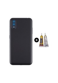 Resim Samsung A01 Sm-a015f Uyumlu Arka Pil Kapağı Siyah + B7000 Çok Renkli 