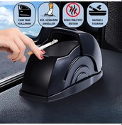 Resim Polham Araç İçi Cam Kenarı Küllük, Kapaklı Kül Dağılma Ve Koku Önleyici Küllük, Araç Kapı Küllüğü 