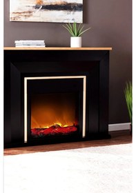 Resim Arif Şömine Dekoratif Elektrikli Yapay Şömine - 50x40 Cm - Odun Görünümlü, Bluetooth Kumandalı 