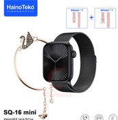 Resim GoMarkt Kadın Akıllı Saat Bileklik Hediyeli Haino Teko SQ-16 Mini 3 Kordon Amoled Ekranlı Watch 10 