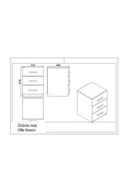 Resim Yurudesign Vario ABCDEFG2 Ofis Masa Makam Takımı Barok-Antrasit 