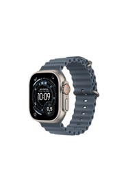 Resim Apple Watch Ultra 3 GPS + Cellular 49mm Natural Titanium Case with Anchor Blue Ocean Band MEWH4TU 