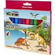 Resim Nova Color Keçeli Kalem 12 Li Maxi NC-873 