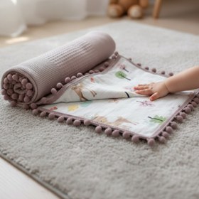 Resim grow with muslin %100 Pamuk Çok Amaçlı Çift Katlı Müslin Battaniye (80X100) 