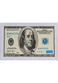 Resim 100 Dolar Desenli Oyun İskambil Kağıdı Deste Benjamin Franklin 