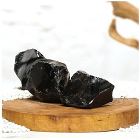 Resim Ham Obsidyen Koruyucu Taşı Doğal Taş 