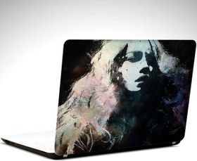 Resim Siyah Beyaz Laptop Sticker 10 İnch (25X19CM) 