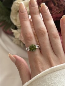 Resim Yeşil Zirkon Taş Yüzük 