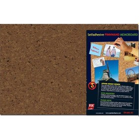 Resim Yapışkanlı Karton Pano Mantar Desen Baskılı 