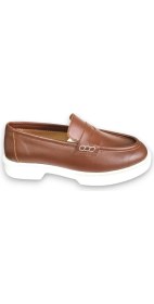 Resim Hakiki Deri Kadın Loafer Makosen Casual Fiyonklu Günlük Ayakkabı 