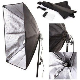 Resim Fototek 50 x 70 CM Tek Duylu Sürekli Işık Softbox + 2 M Işık Ayağı 