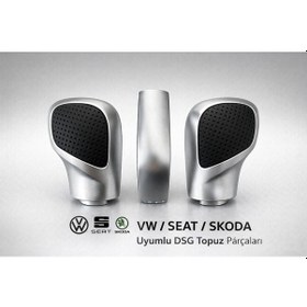 Resim Vw Beetle Dsg Vites Topuz Parçaları Mat Delikli Model Siyah 