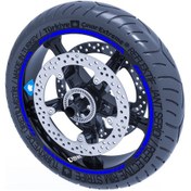 Resim Reflektif Mavi 4 Parçalı Kesikli Jant Şeridi Sticker Çınar Extreme 