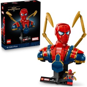 Resim LEGO® ǀ Marvel Iron Örümcek Adam Büstü 76326 - Yetişkinler için Koleksiyonluk Sergileme Modeli Yapım Seti (379 Parça) 
