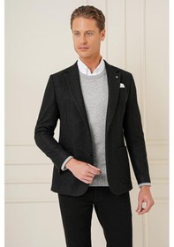 Resim Efor C 689 Slim Fit Siyah Spor Ceket Siyah 