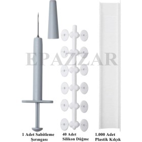 Resim Epazzar 1.000 Kılçıklı Nevresim Çarşaf Yorgan Yastık Sabitleme Kiti 