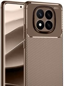 Resim UnDePlus Xiaomi Redmi Note 14 Pro 4G ile uyumlu Kılıf Karbon Silikon Case Kapak 