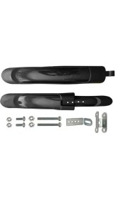 Resim Gbm Monero Mtb Bisiklet Çamurluk Takımı Siyah 