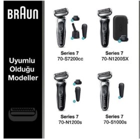 Resim Braun Series 7 73s Tıraş Makinesi Yedek Başlığı - Gümüş 