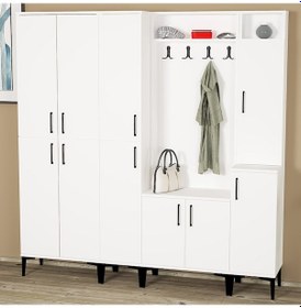 Resim Kalenderdekor1 Kalender Dekor Rose-1-2-3-4 Rs01 Portmanto Vestiyer Ayakkabılık 