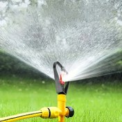 Resim Bahçe sulama için yüksek basınçlı otomatik döner başlıklı 1 adet sulama sprinkleri ve zemin çivisi ile 360° dönebilen bahçe başlığı, bahçe sulama ekipmanları ve sulama malzemeleri 