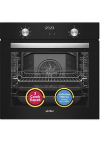 Resim Simfer 9 Fonksiyon QS Dijital Gri Ankastre Set (8223 Fırın + 3538 Ocak + 8736 Davlumbaz) 