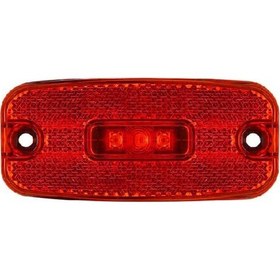 Resim Euro Yan İşaret Lamba 3 Led'li 110mm 12v-24v Kırmızı - Fr0198-r 