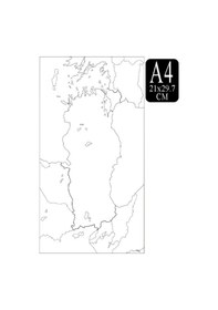 Resim Türkiye Dilsiz Haritası Ve Komşuları A4 10 Adet 21x29.7cm Türkiye Dilsiz Harita Fotokopi Proje Ödev Doldurulabilir Okul 21 x 29.7 CM 