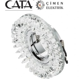 Resim Beruflic Cata Ct 6569 Menekşe Kristal Cam Spot Kasası 