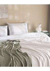 Resim Madame Coco Holly Çift Kişilik %100 Pamuk Nevresim Takımı - Beyaz/turkuaz 8684427205181 Çok Renkli 