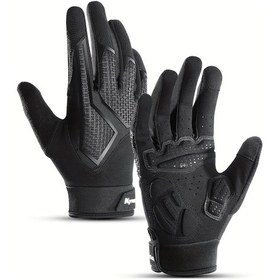 Resim Dashanshop Dokunmatik Ekran Bisiklet Eldiveni Siyah M Erkek Kadın Nefes Alabilir Outdoor Spor 