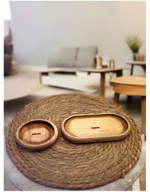 Resim Mdk 4'lü Ahşap Çerezlik Takımı 