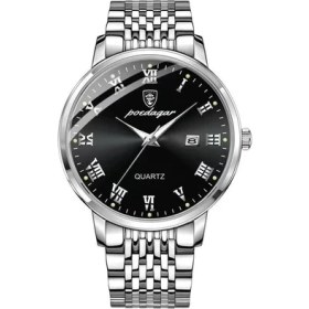 Resim Hanyang 838 Sl Bk S Poedagar 2021 Yeni Erkek Ultra-Ince Saatler Moda Haftası Takvimi Iş Serin Su Geçirmez Lüks Paslanmaz Çelik Kuvars Kol Saati (Yurt Dışından) 