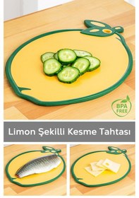 Resim Meyve,sebze, Kesme Doğrama Tahtası,meyve Şekilli Kesme Tahtası ,esnek Kesim Tahtası-limon Motifli 