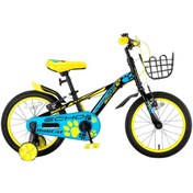 Resim Kron Bobcat - 16'' - Vitessiz - [pabuç Frenli Modeldir] - Siyah-mavi/açık Sarı 