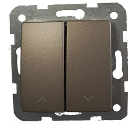 Resim Viko Linnera Life Antrasit Jaluzi Kumanda Anahtarı Çerçevesiz - 90445016 