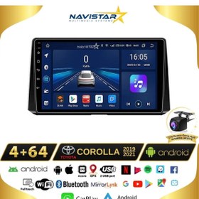 Resim Navistar Toyota Corolla 2019-2021 Model 4gb 64gb Android 13 Kablosuz Carplay Navigasyon Multimedya Sistemi 