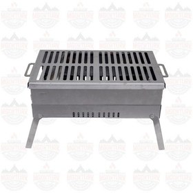 Resim Mg Lavra Katlanır Mangal Orta Boy 25x45 Metalik Gri 