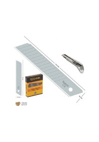 Resim 1 Adet Technik Profesyonel Çelik Maket Bıçağı 10'lu Yedek Bıçak 